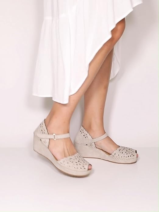 Amazon.com | PATRIZIA Spring Step Gennina Wedge Sandals for Womens